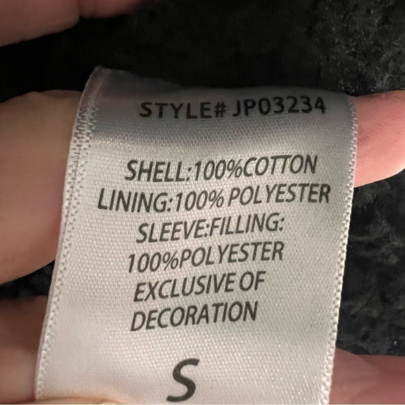 NWT! FASHION NOVA Men's Sherpa Collar Denim Jacket - Black - Picture 9 of 10